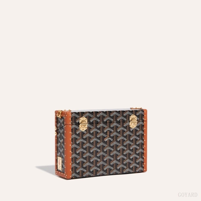 Goyard Cassette Trunk Bag Black / Brown | QQVY3804