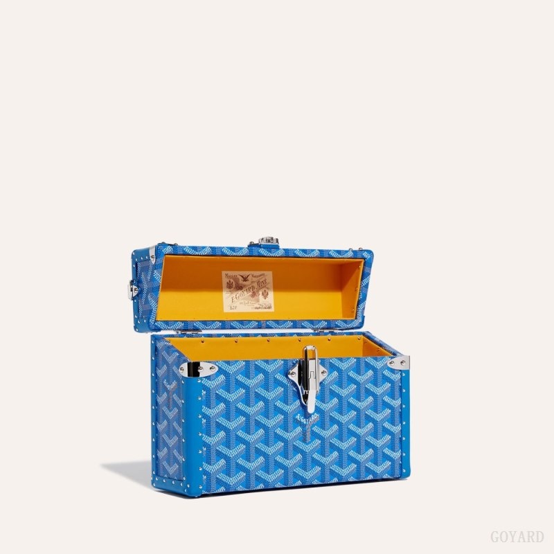 Goyard Cassette Trunk Bag Blue | HAXB8223