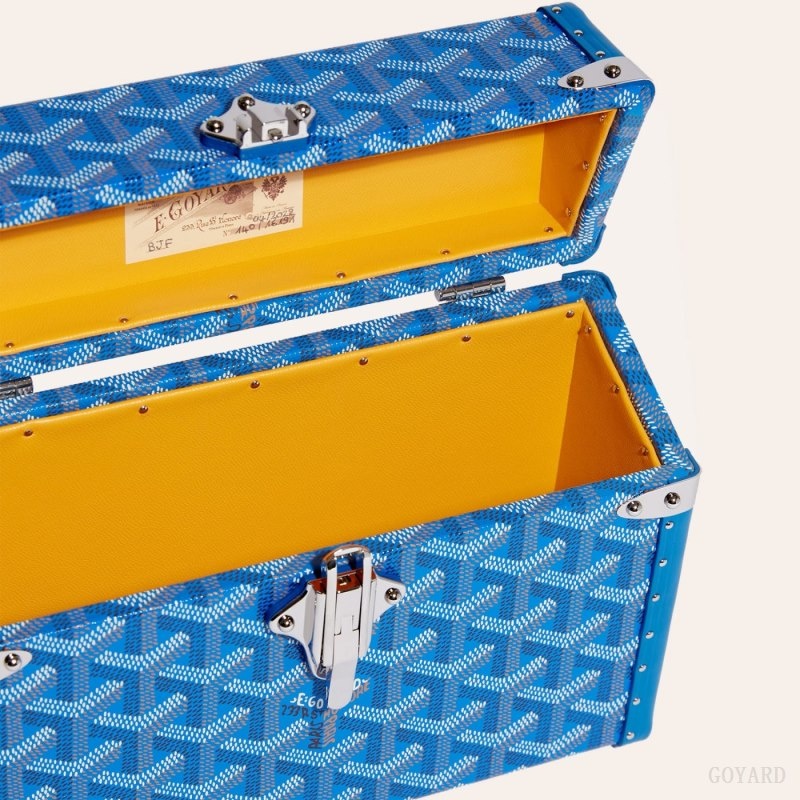 Goyard Cassette Trunk Bag Blue | HAXB8223