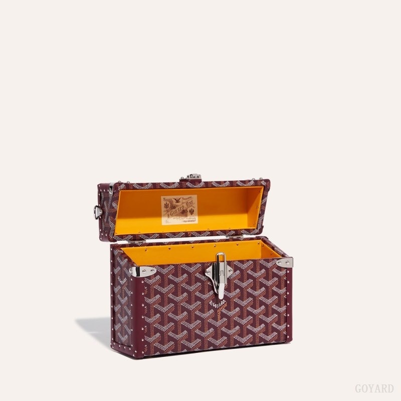 Goyard Cassette Trunk Bag Burgundy | IUVW0211