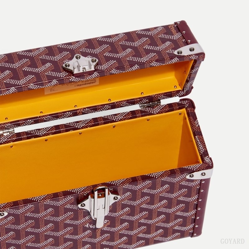 Goyard Cassette Trunk Bag Burgundy | IUVW0211