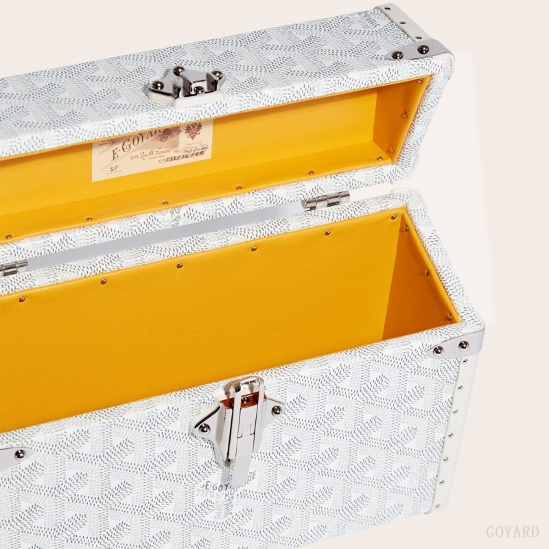 Goyard Cassette Trunk Bag White | HOKJ0573