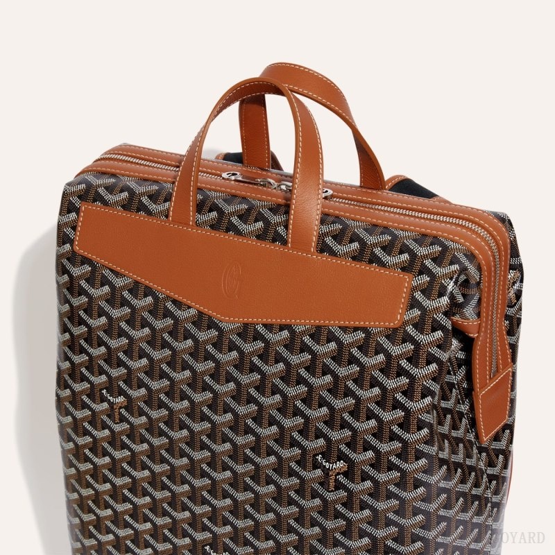 Goyard Cisalpin Backpack Black / Brown | VQVQ1427