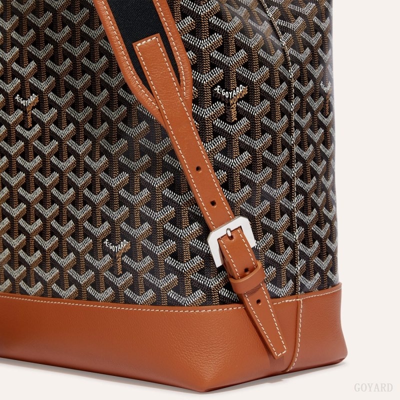 Goyard Cisalpin Backpack Black / Brown | VQVQ1427