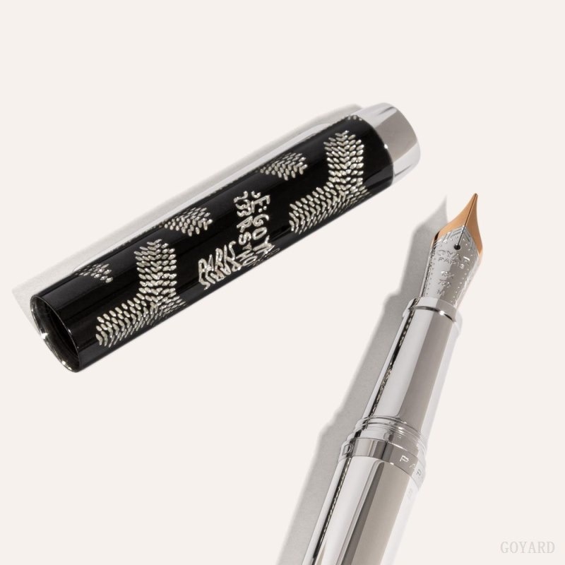 Goyard Clamecy Fountain Pen Black | XDQK6206