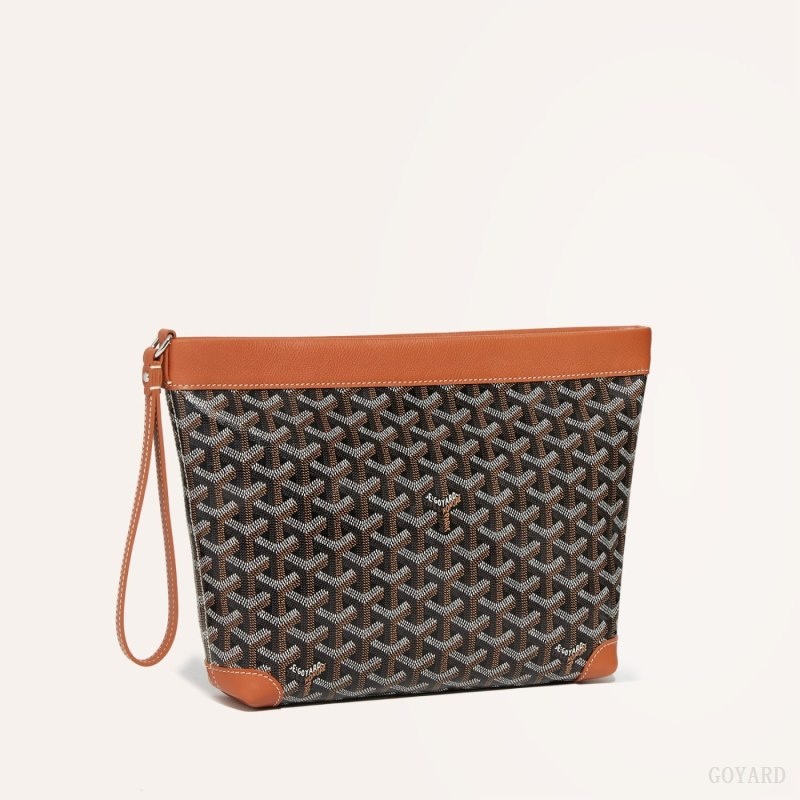 Goyard Conti pouch Black / Brown | ICBV3339