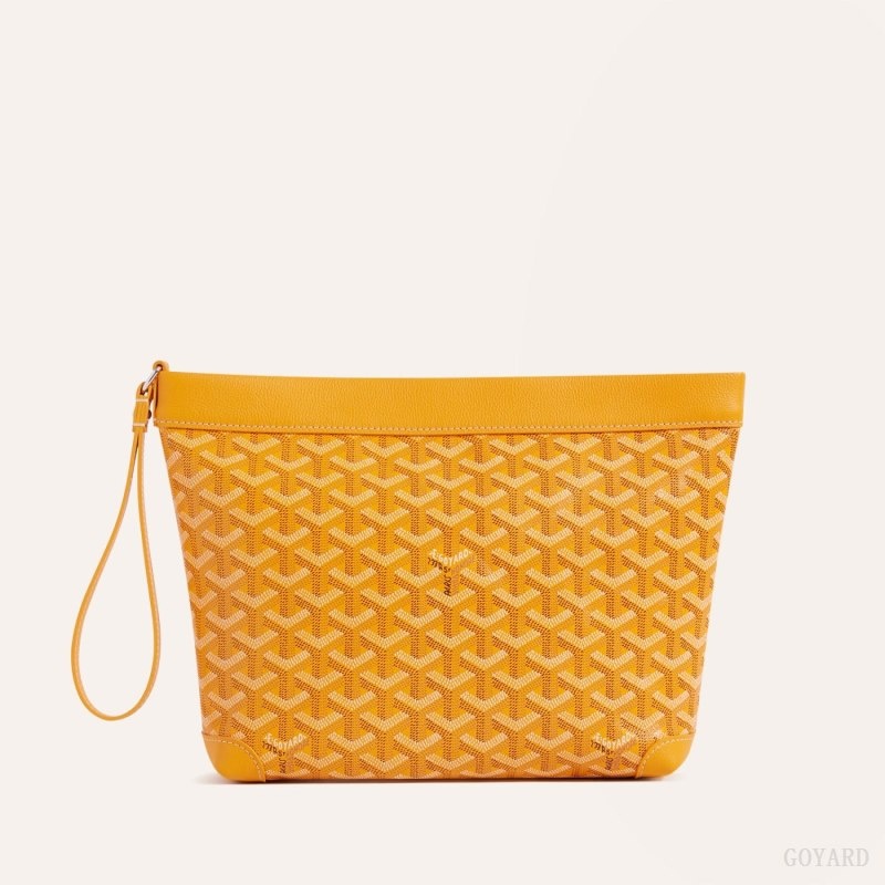 Goyard Conti pouch Yellow | HOEC8988