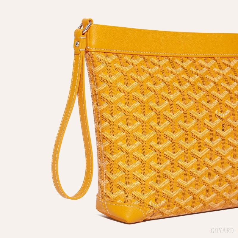 Goyard Conti pouch Yellow | HOEC8988