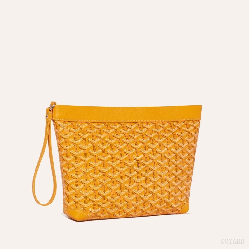 Goyard Conti pouch Yellow | HOEC8988