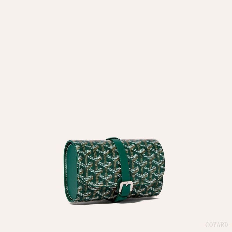 Goyard DOUBLE TRAVEL WATCH CASE Green | WMSN4703