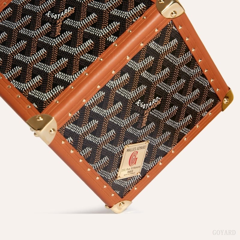 Goyard Dé Trunk Bag Black / Brown | FTAM5455