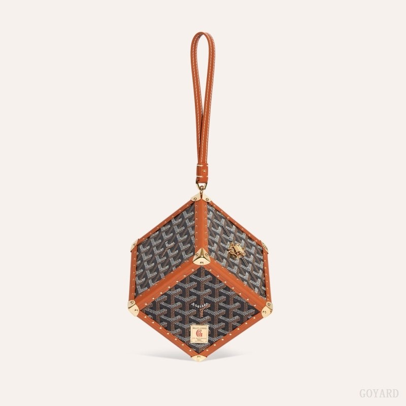 Goyard Dé Trunk Bag Black / Brown | FTAM5455