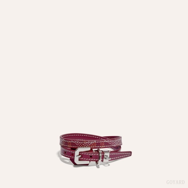 Goyard EDMOND BRACELET Burgundy | BPNL1071