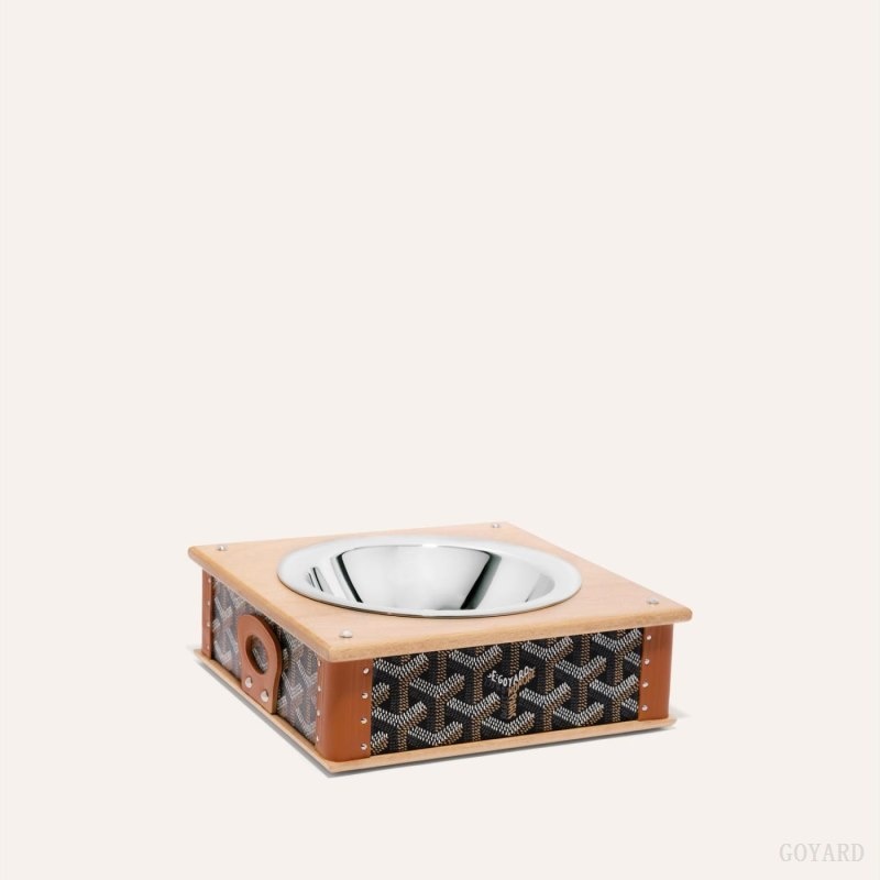 Goyard EDMOND SINGLE BOWL Black / Brown | ZAMM2699