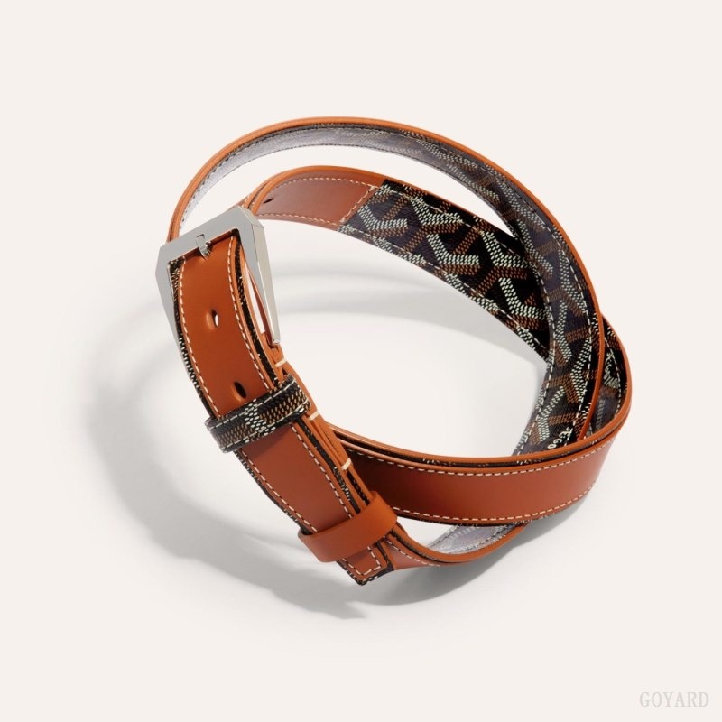 Goyard FREGATE BELT Black / Brown | RZKS8464