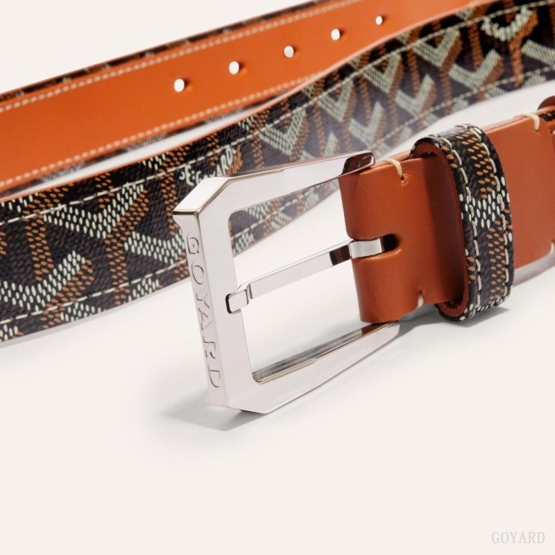 Goyard FREGATE BELT Black / Brown | RZKS8464