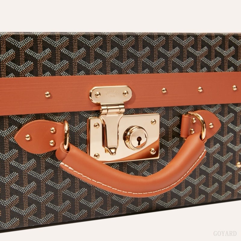 Goyard GRAND HÔTEL 55 CASE Black / Brown | LHEG8694