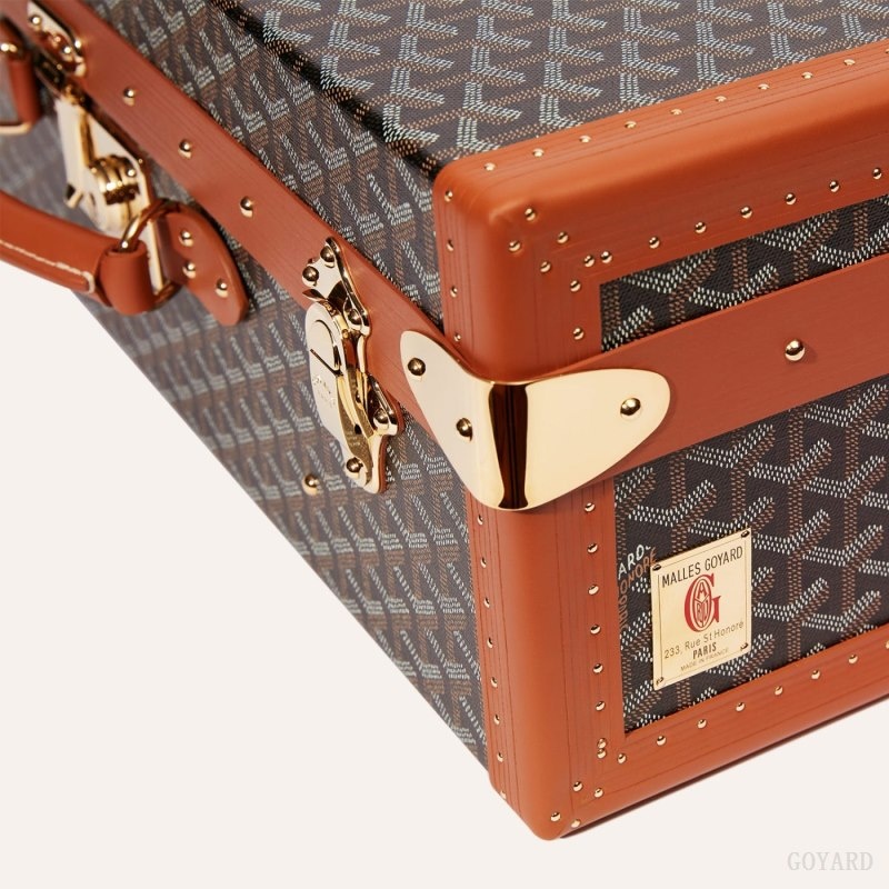 Goyard GRAND HÔTEL 55 CASE Black / Brown | LHEG8694