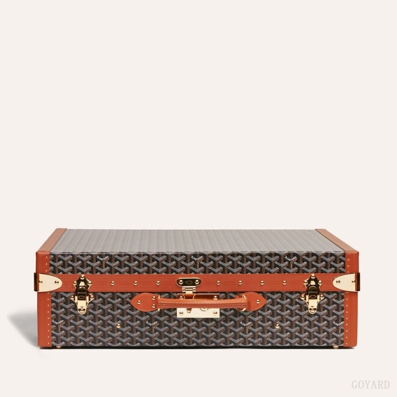 Goyard GRAND HÔTEL 60 CASE Black / Brown | VYXY4699