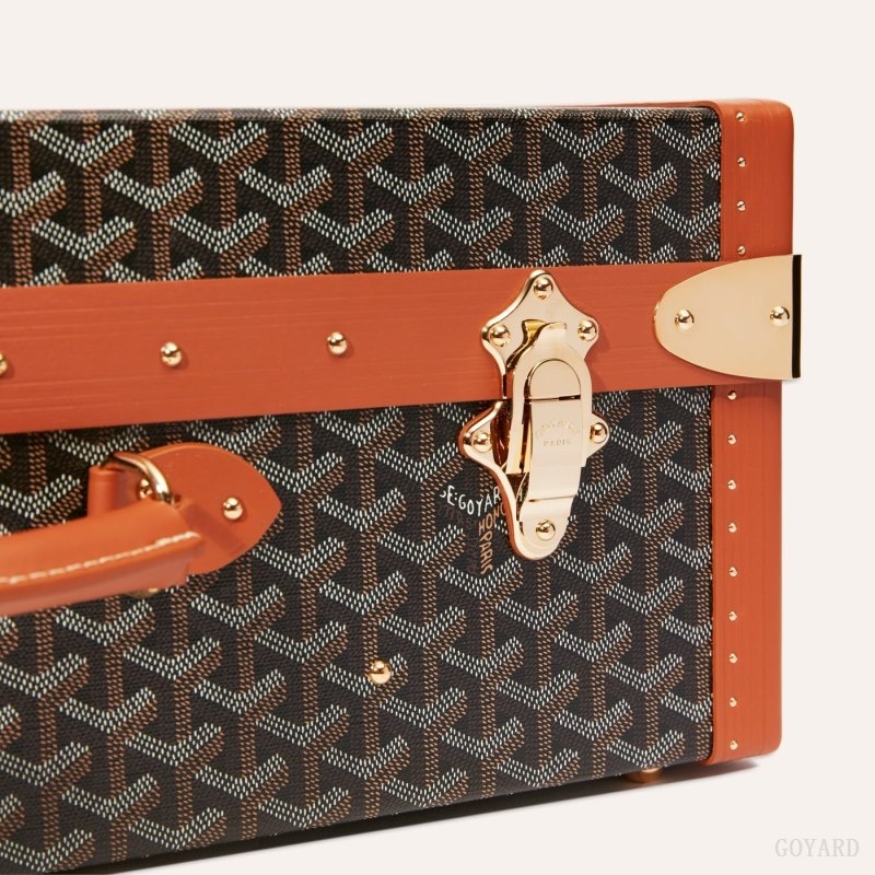 Goyard GRAND HÔTEL 60 CASE Black / Brown | VYXY4699