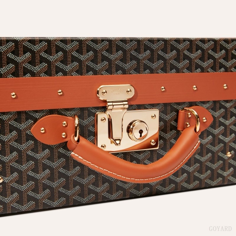 Goyard GRAND HÔTEL 60 CASE Black / Brown | VYXY4699