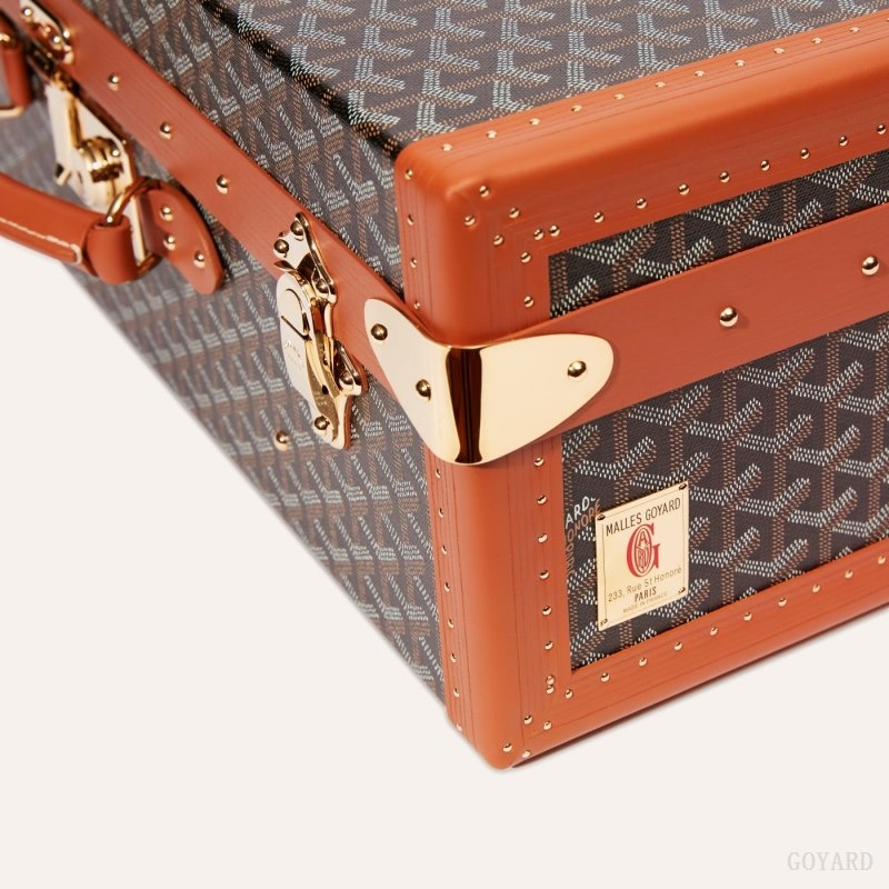 Goyard GRAND HÔTEL 60 CASE Black / Brown | VYXY4699