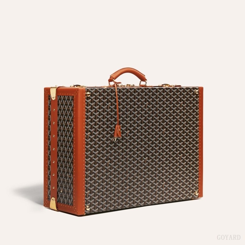 Goyard GRAND HÔTEL 60 CASE Black / Brown | VYXY4699