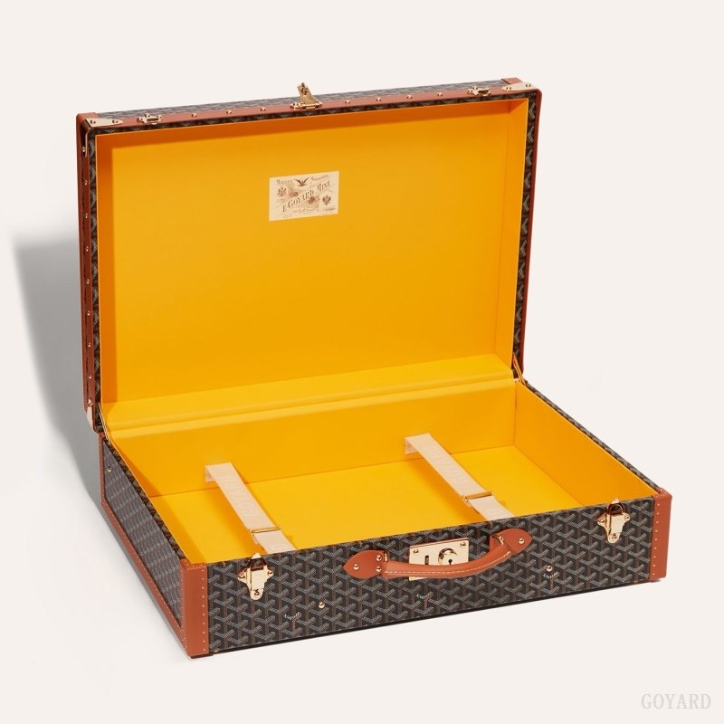 Goyard GRAND HÔTEL 65 CASE Black / Brown | RBKI7767