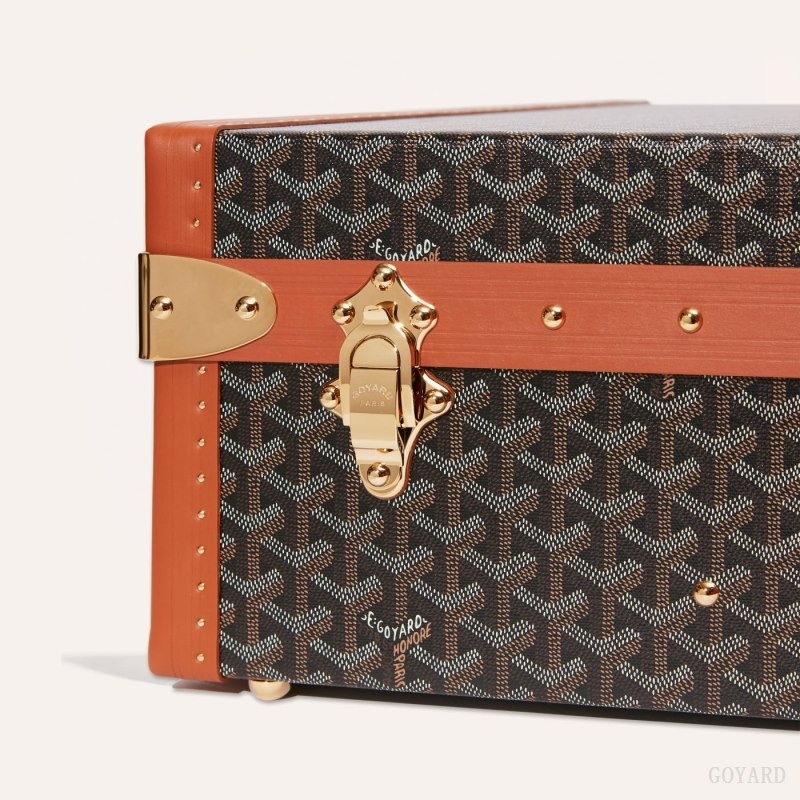 Goyard GRAND HÔTEL 65 CASE Black / Brown | RBKI7767