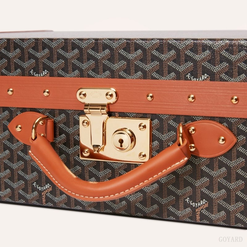 Goyard GRAND HÔTEL 65 CASE Black / Brown | RBKI7767