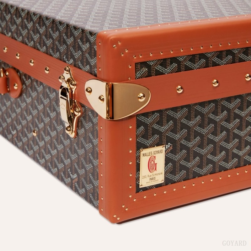 Goyard GRAND HÔTEL 65 CASE Black / Brown | RBKI7767