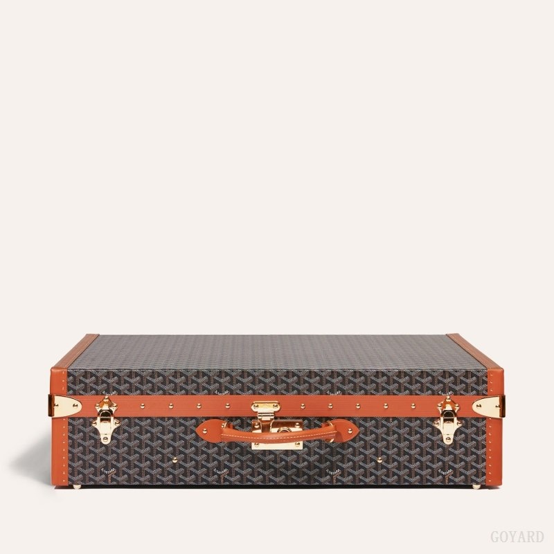 Goyard GRAND HÔTEL 70 CASE Black / Brown | RWKP9732