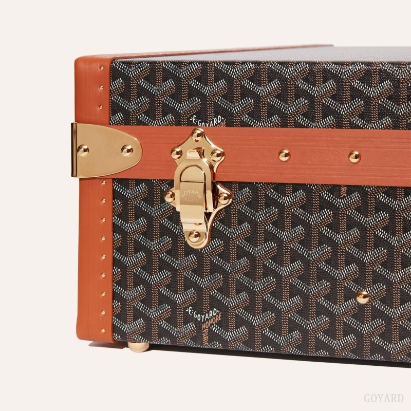 Goyard GRAND HÔTEL 70 CASE Black / Brown | RWKP9732