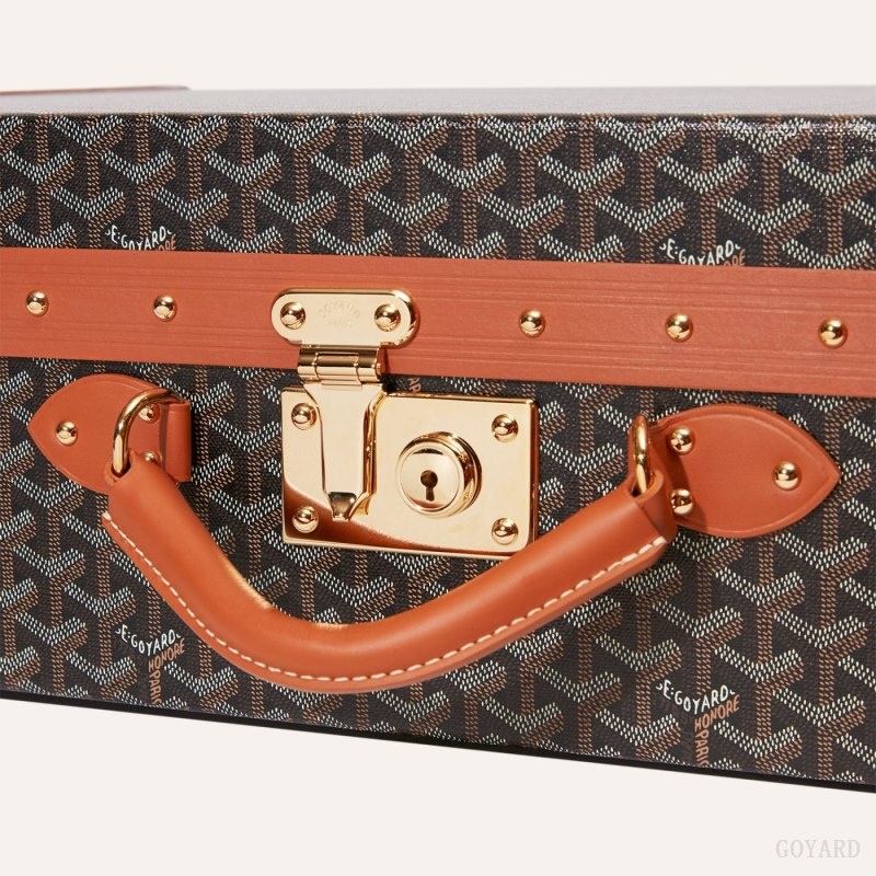 Goyard GRAND HÔTEL 70 CASE Black / Brown | RWKP9732