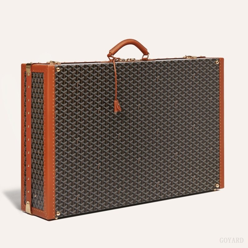 Goyard GRAND HÔTEL 80 CASE Black / Brown | QMIE2927