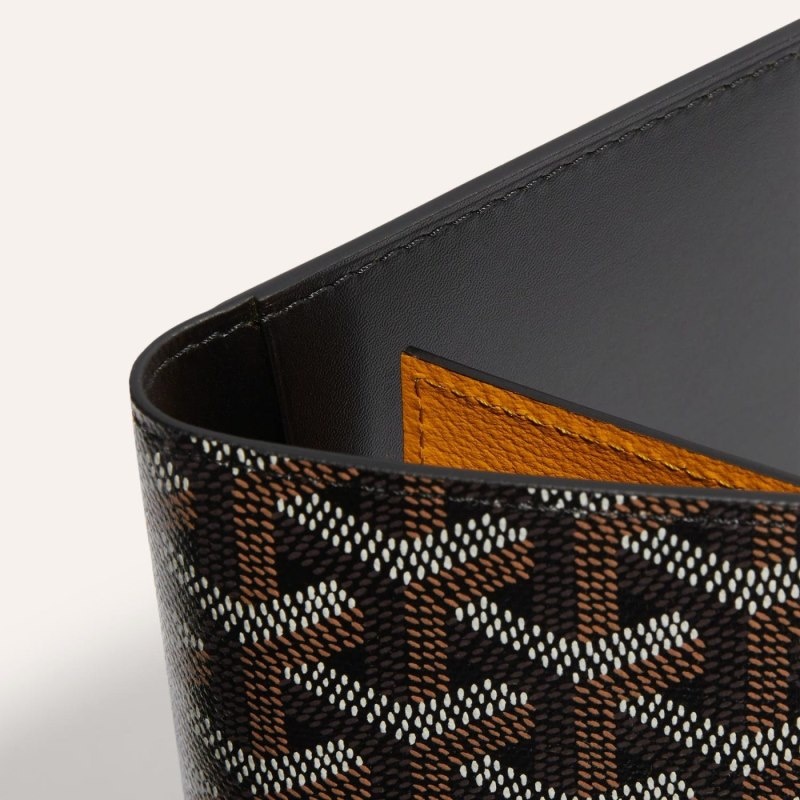 Goyard GRENELLE PASSPORT COVER Black | FSQQ9765