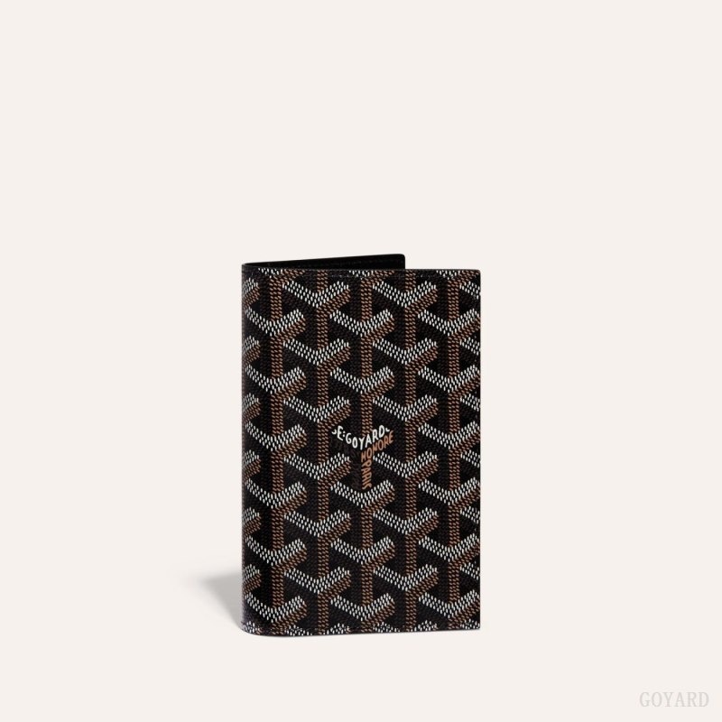 Goyard GRENELLE PASSPORT COVER Black | FSQQ9765