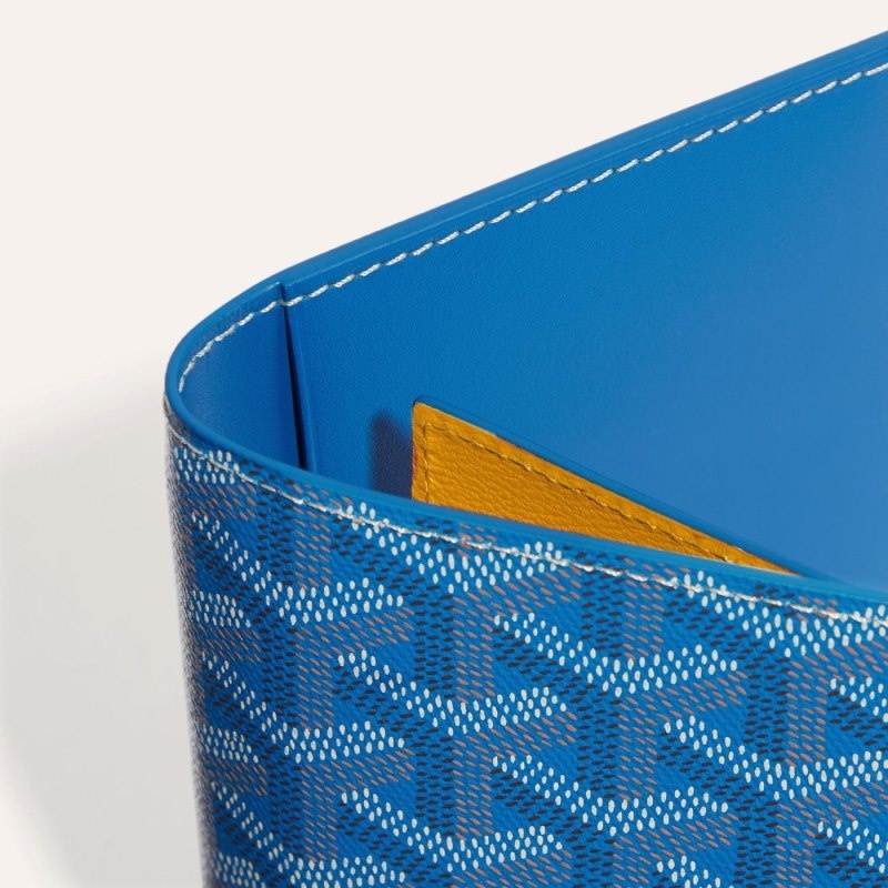 Goyard GRENELLE PASSPORT COVER Blue | QZUH5482