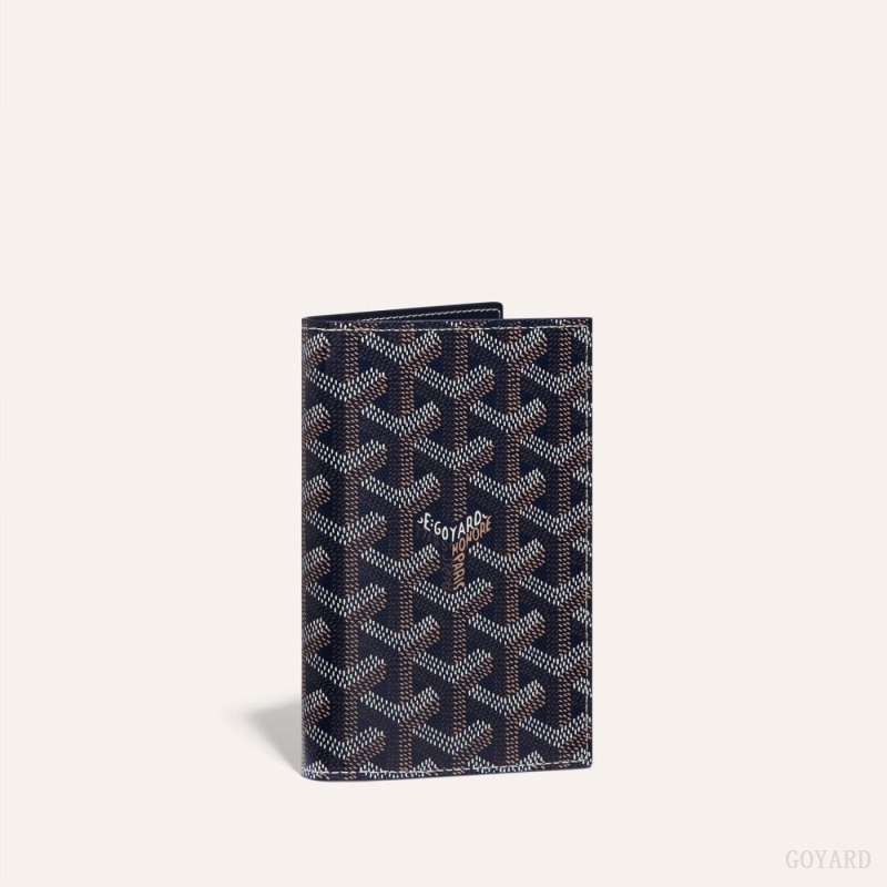 Goyard GRENELLE PASSPORT COVER Navy Blue | LUXS3811