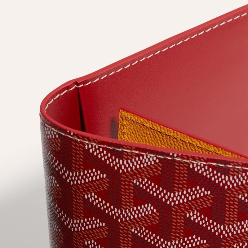 Goyard GRENELLE PASSPORT COVER Red | POEK1875