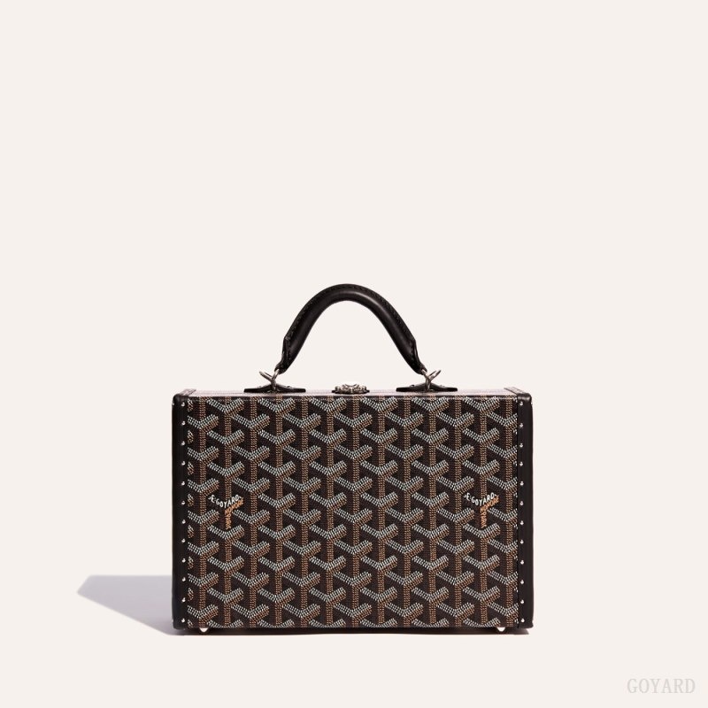 Goyard Grand Hôtel Trunk Bag Black | NJQB6259