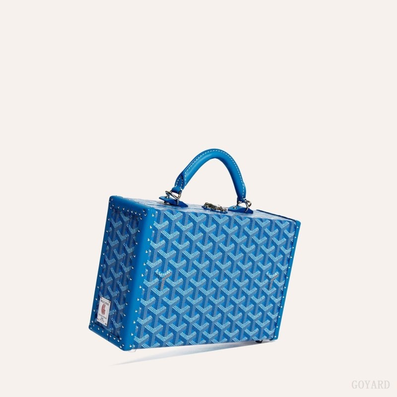 Goyard Grand Hôtel Trunk Bag Blue | BGTR7635