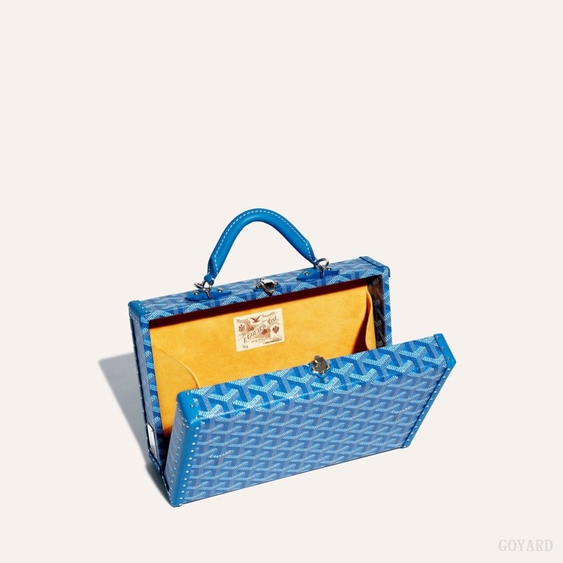 Goyard Grand Hôtel Trunk Bag Blue | BGTR7635