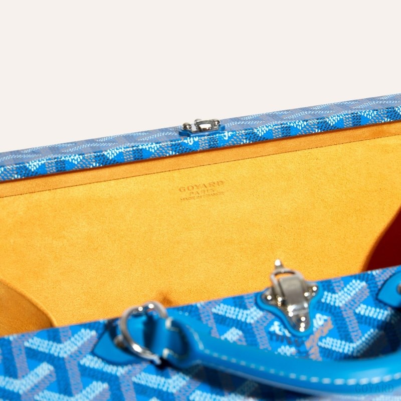 Goyard Grand Hôtel Trunk Bag Blue | BGTR7635