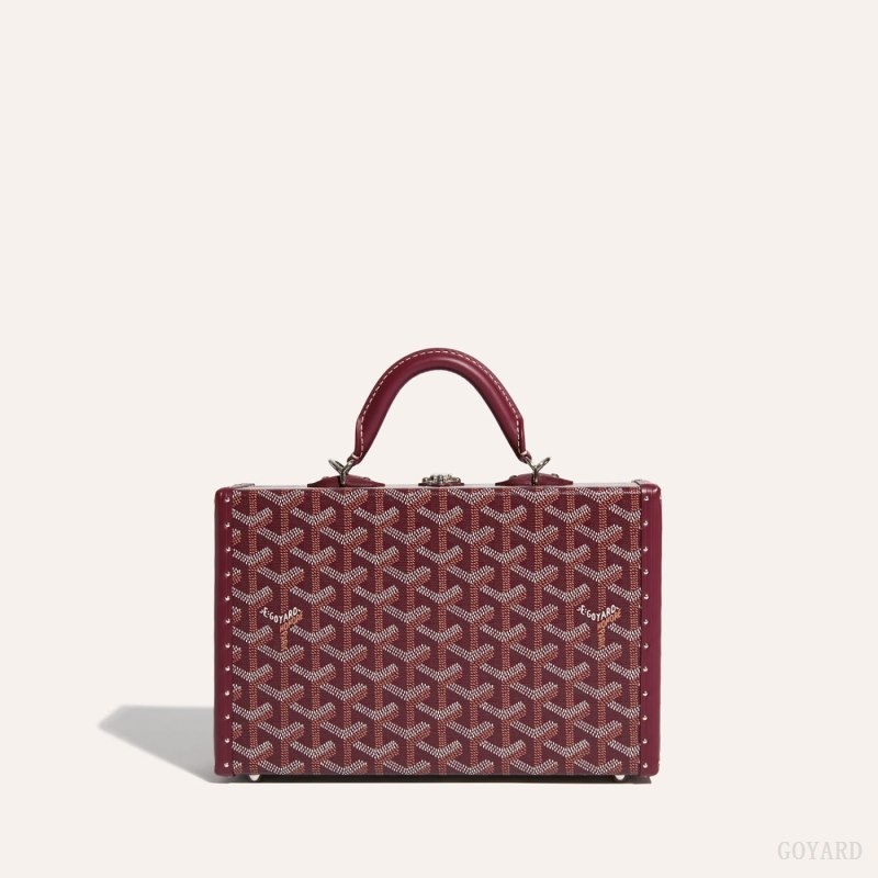 Goyard Grand Hôtel Trunk Bag Burgundy | VIVP9312