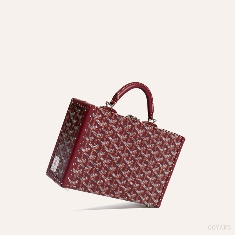 Goyard Grand Hôtel Trunk Bag Burgundy | VIVP9312