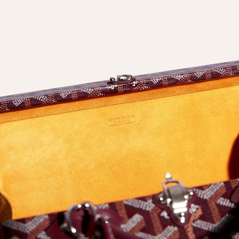 Goyard Grand Hôtel Trunk Bag Burgundy | VIVP9312