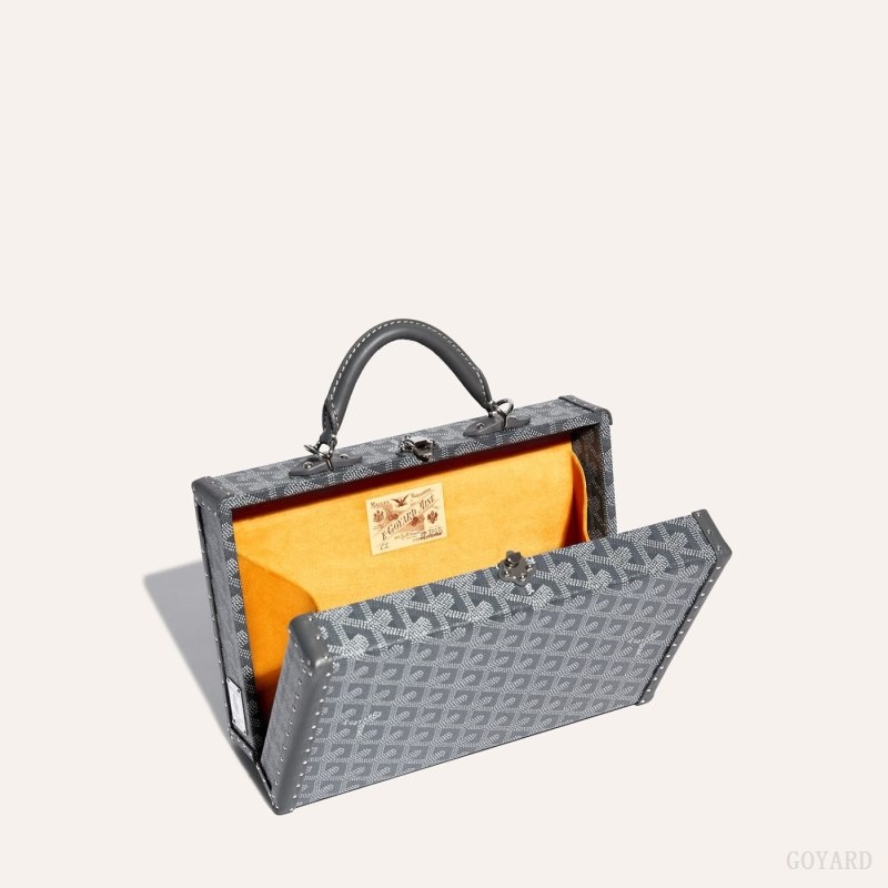 Goyard Grand Hôtel Trunk Bag Grey | BTJI7823