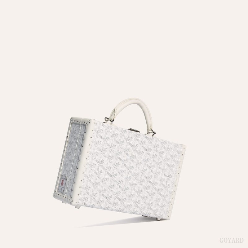 Goyard Grand Hôtel Trunk Bag White | LIUP4615