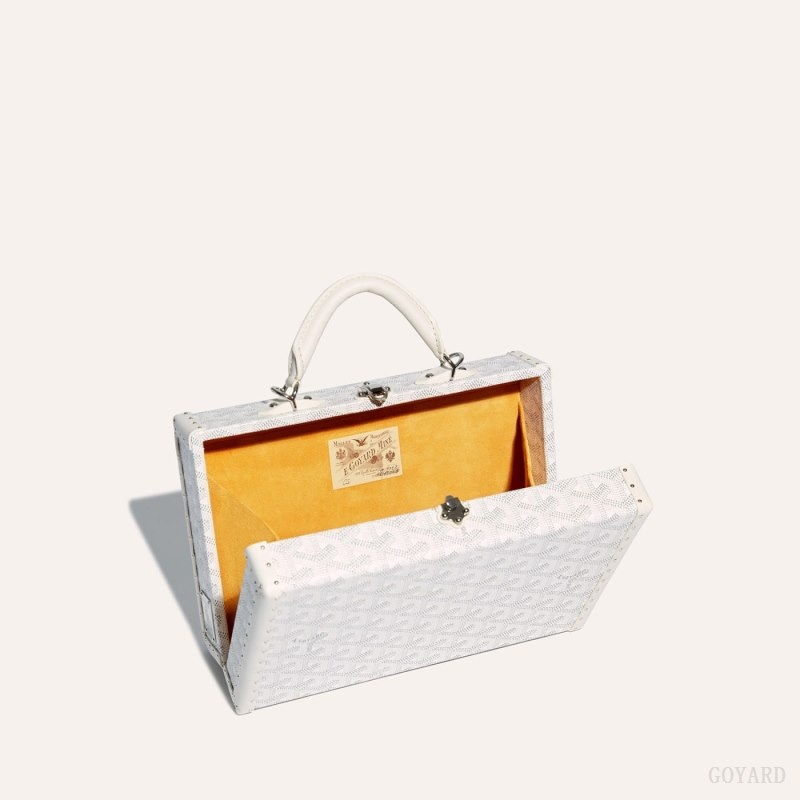 Goyard Grand Hôtel Trunk Bag White | LIUP4615